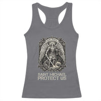 St Michael The Archangel Protect Us Racerback Tank Top Christian Faith Gift