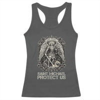 St Michael The Archangel Protect Us Racerback Tank Top Christian Faith Gift