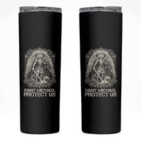 St Michael The Archangel Protect Us Skinny Tumbler Christian Faith Gift