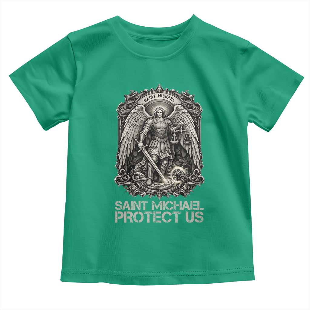 St Michael The Archangel Protect Us Toddler T Shirt Christian Faith Gift