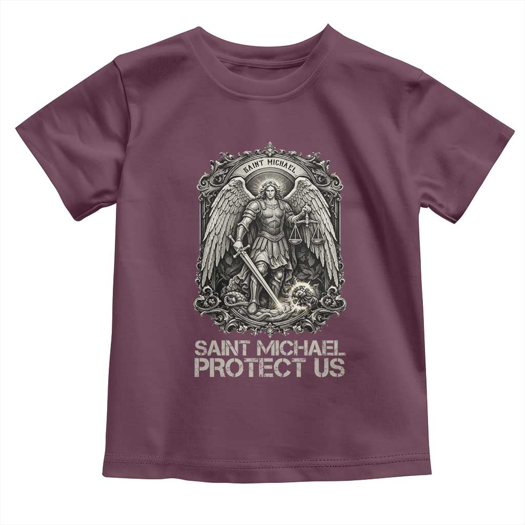 St Michael The Archangel Protect Us Toddler T Shirt Christian Faith Gift
