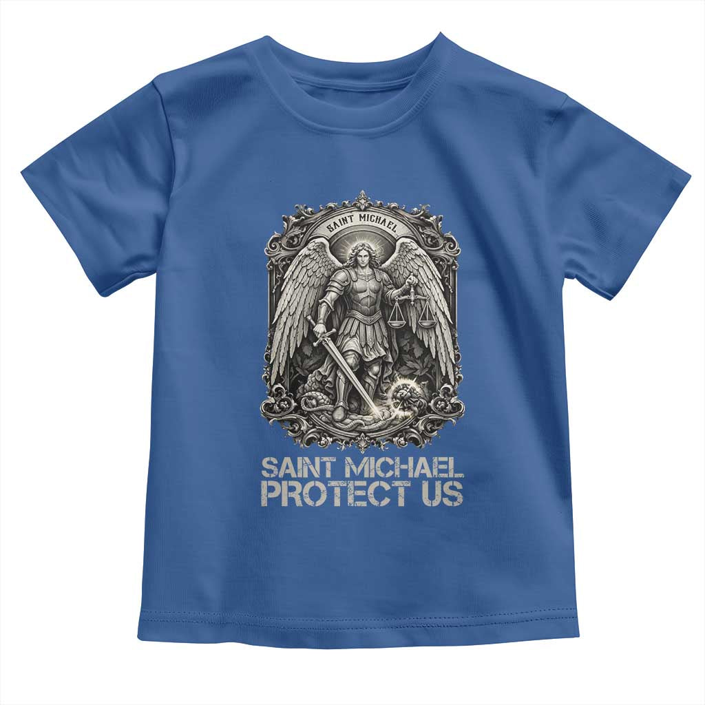 St Michael The Archangel Protect Us Toddler T Shirt Christian Faith Gift