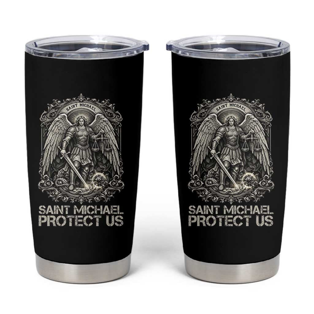 St Michael The Archangel Protect Us Tumbler Cup Christian Faith Gift
