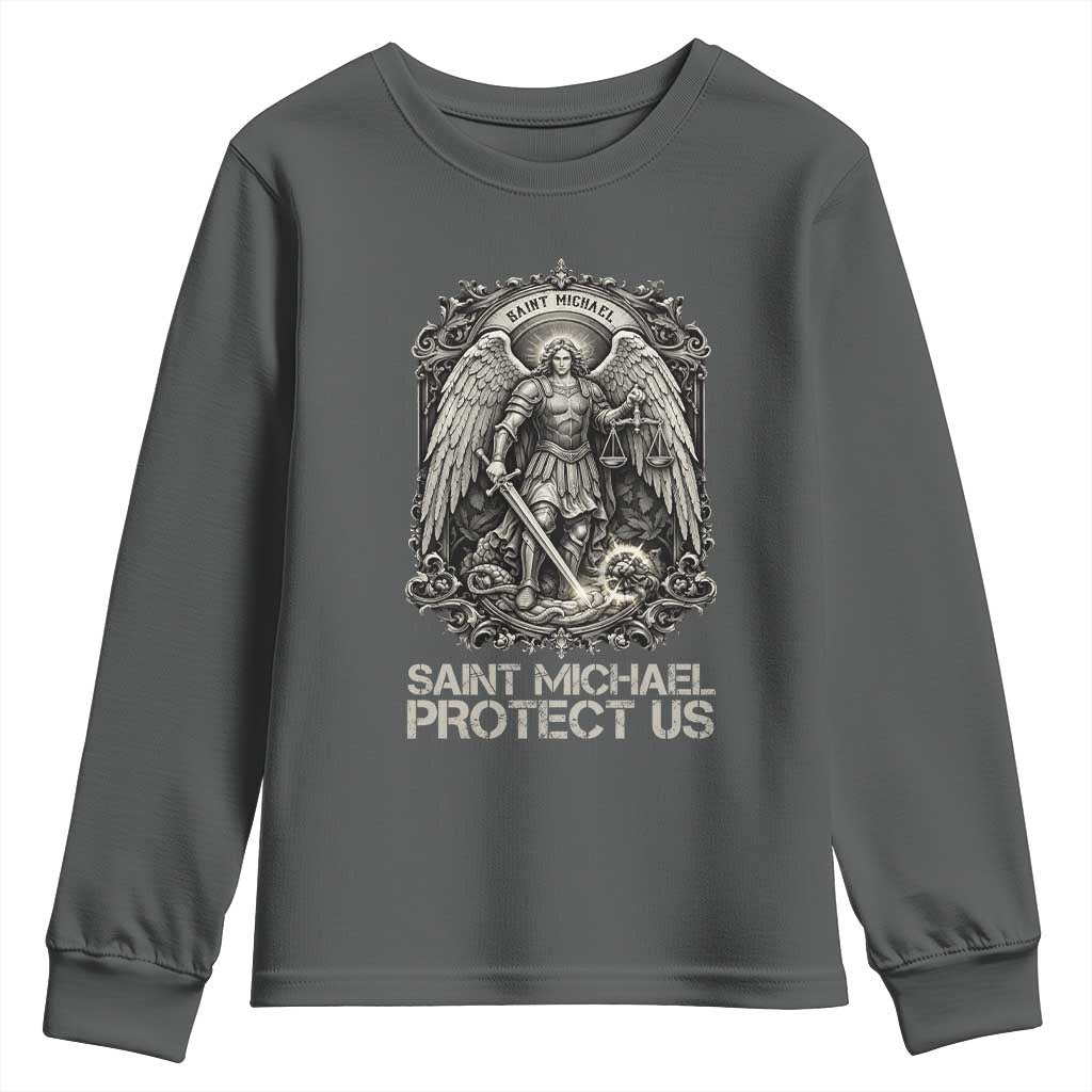 St Michael The Archangel Protect Us Youth Sweatshirt Christian Faith Gift