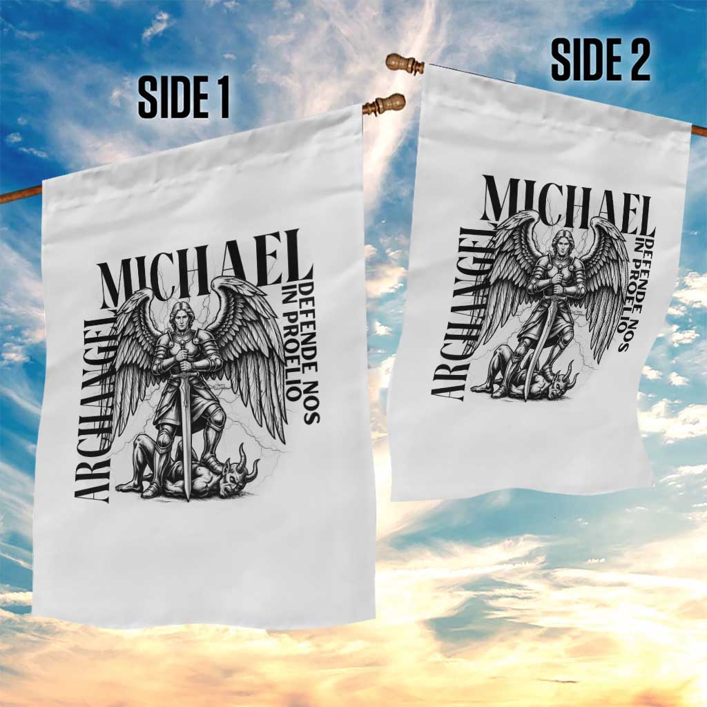 Saint Michael Archangel Defende Nos In Proelio Garden Flag Christian Faith Gift