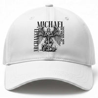 Saint Michael Archangel Defende Nos In Proelio Baseball Cap Christian Faith Gift