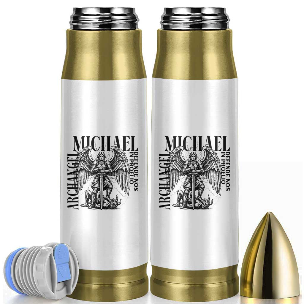 Saint Michael Archangel Defende Nos In Proelio Bullet Tumbler Christian Faith Gift