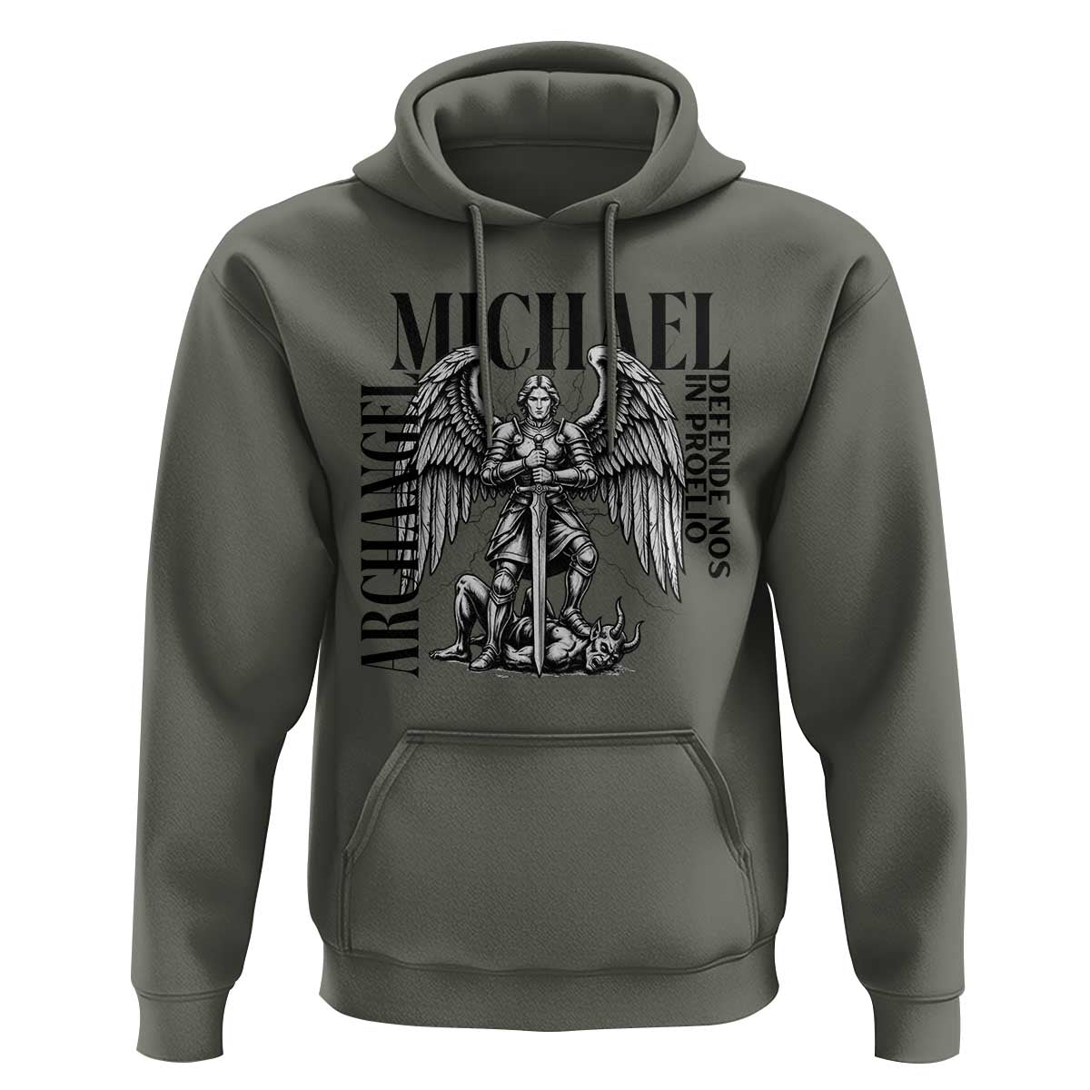 Saint Michael Archangel Defende Nos In Proelio Hoodie Christian Faith Gift