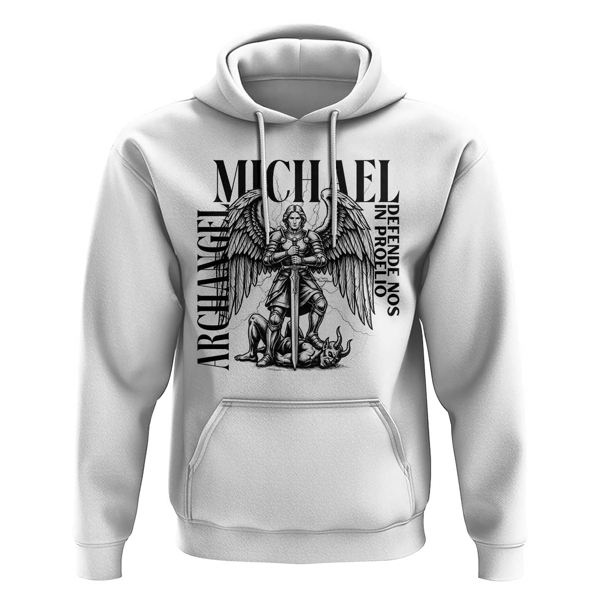 Saint Michael Archangel Defende Nos In Proelio Hoodie Christian Faith Gift