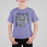 Saint Michael Archangel Defende Nos In Proelio T Shirt For Kid Christian Faith Gift