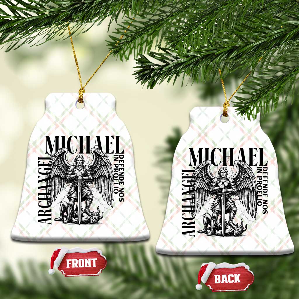 Saint Michael Archangel Defende Nos In Proelio Ceramic Ornament Christian Faith Gift