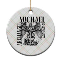 Saint Michael Archangel Defende Nos In Proelio Ceramic Ornament Christian Faith Gift