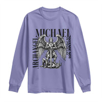Saint Michael Archangel Defende Nos In Proelio Long Sleeve Shirt Christian Faith Gift