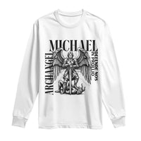 Saint Michael Archangel Defende Nos In Proelio Long Sleeve Shirt Christian Faith Gift