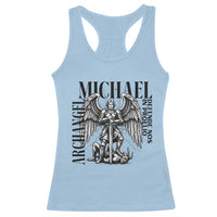 Saint Michael Archangel Defende Nos In Proelio Racerback Tank Top Christian Faith Gift