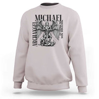 Saint Michael Archangel Defende Nos In Proelio Sweatshirt Christian Faith Gift