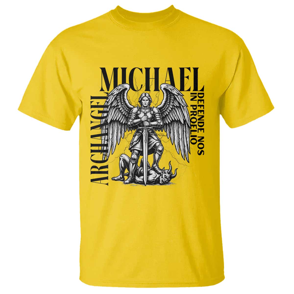 Saint Michael Archangel Defende Nos In Proelio T Shirt Christian Faith Gift