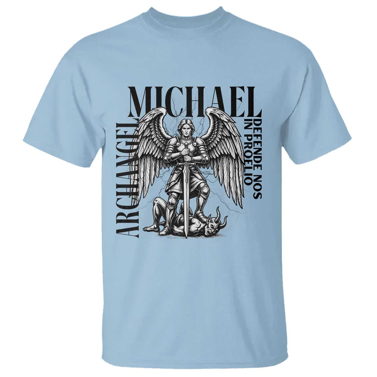 Saint Michael Archangel Defende Nos In Proelio T Shirt Christian Faith Gift