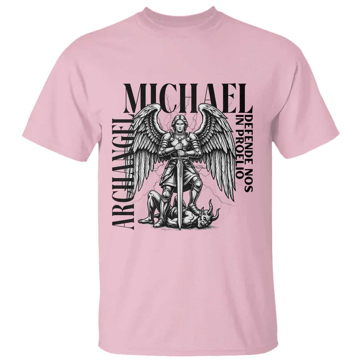 Saint Michael Archangel Defende Nos In Proelio T Shirt Christian Faith Gift