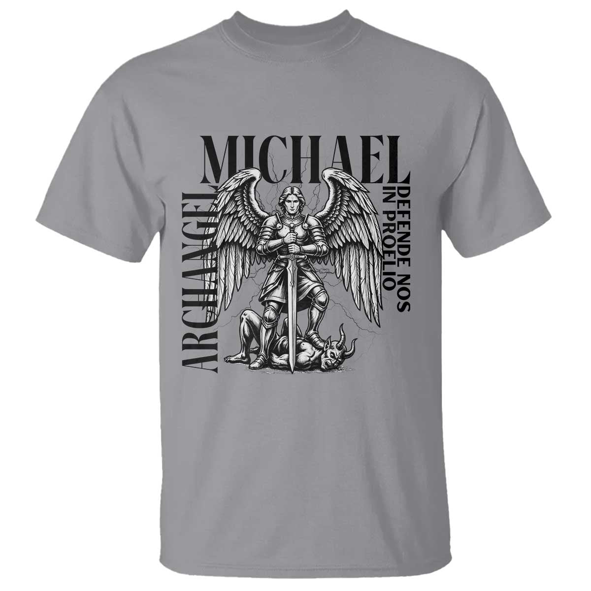 Saint Michael Archangel Defende Nos In Proelio T Shirt Christian Faith Gift