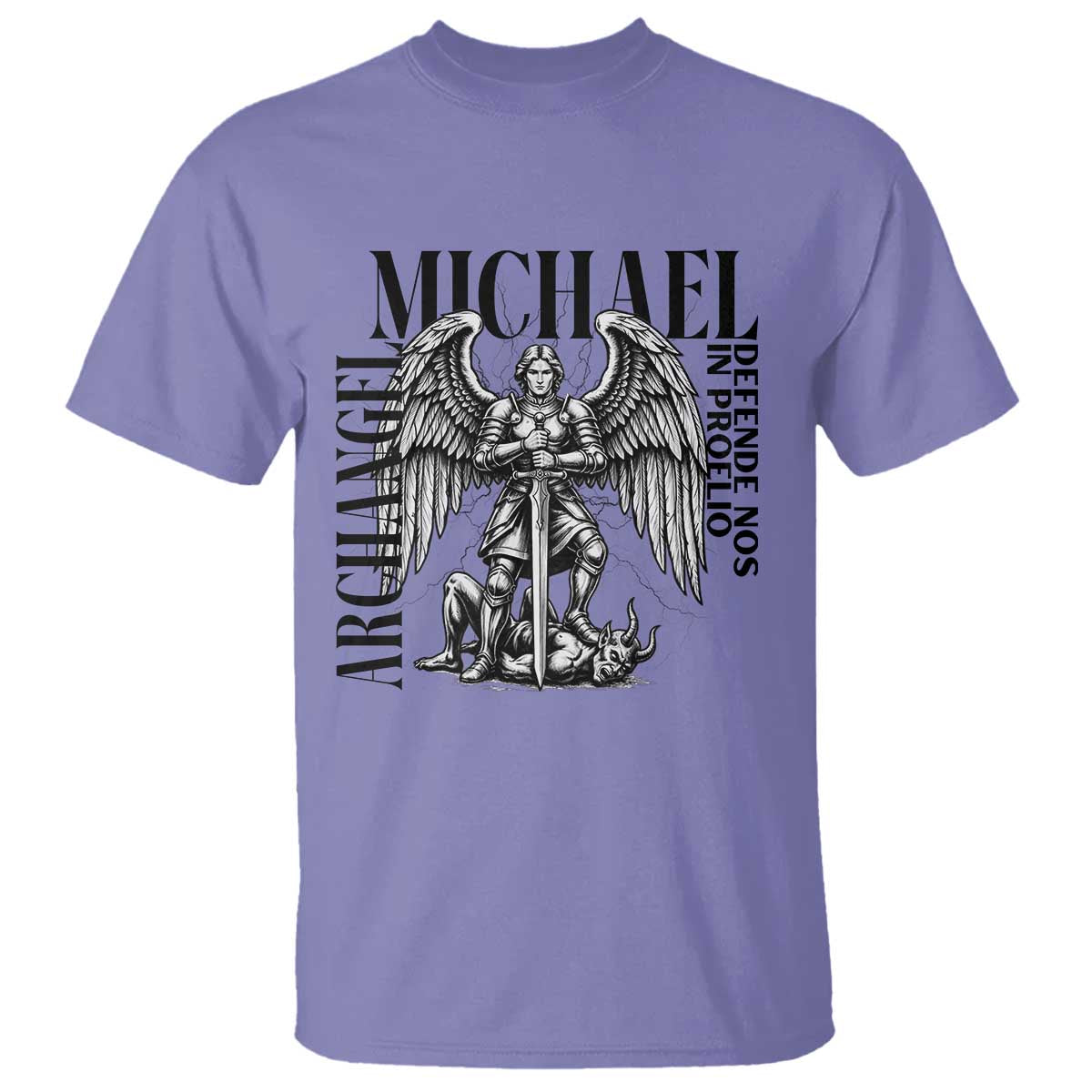 Saint Michael Archangel Defende Nos In Proelio T Shirt Christian Faith Gift