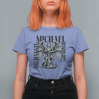 Saint Michael Archangel Defende Nos In Proelio T Shirt For Women Christian Faith Gift