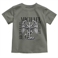 Saint Michael Archangel Defende Nos In Proelio Toddler T Shirt Christian Faith Gift