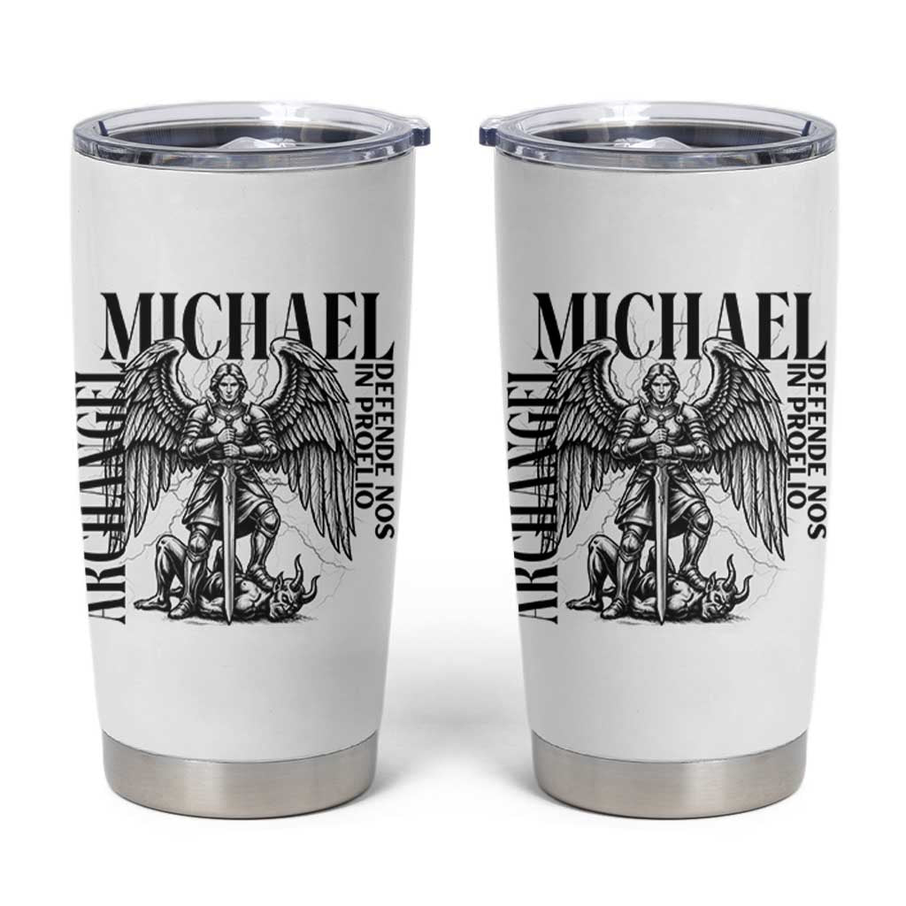 Saint Michael Archangel Defende Nos In Proelio Tumbler Cup Christian Faith Gift