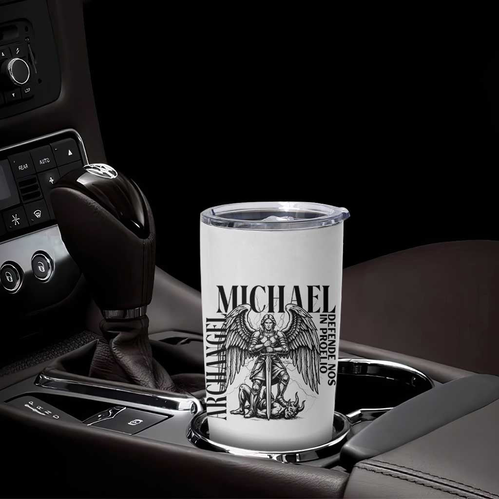 Saint Michael Archangel Defende Nos In Proelio Tumbler Cup Christian Faith Gift