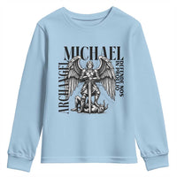 Saint Michael Archangel Defende Nos In Proelio Youth Sweatshirt Christian Faith Gift