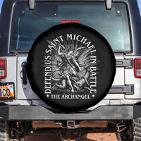 Saint Michael Defend Us In Battle Spare Tire Cover Catholic Protection Gift