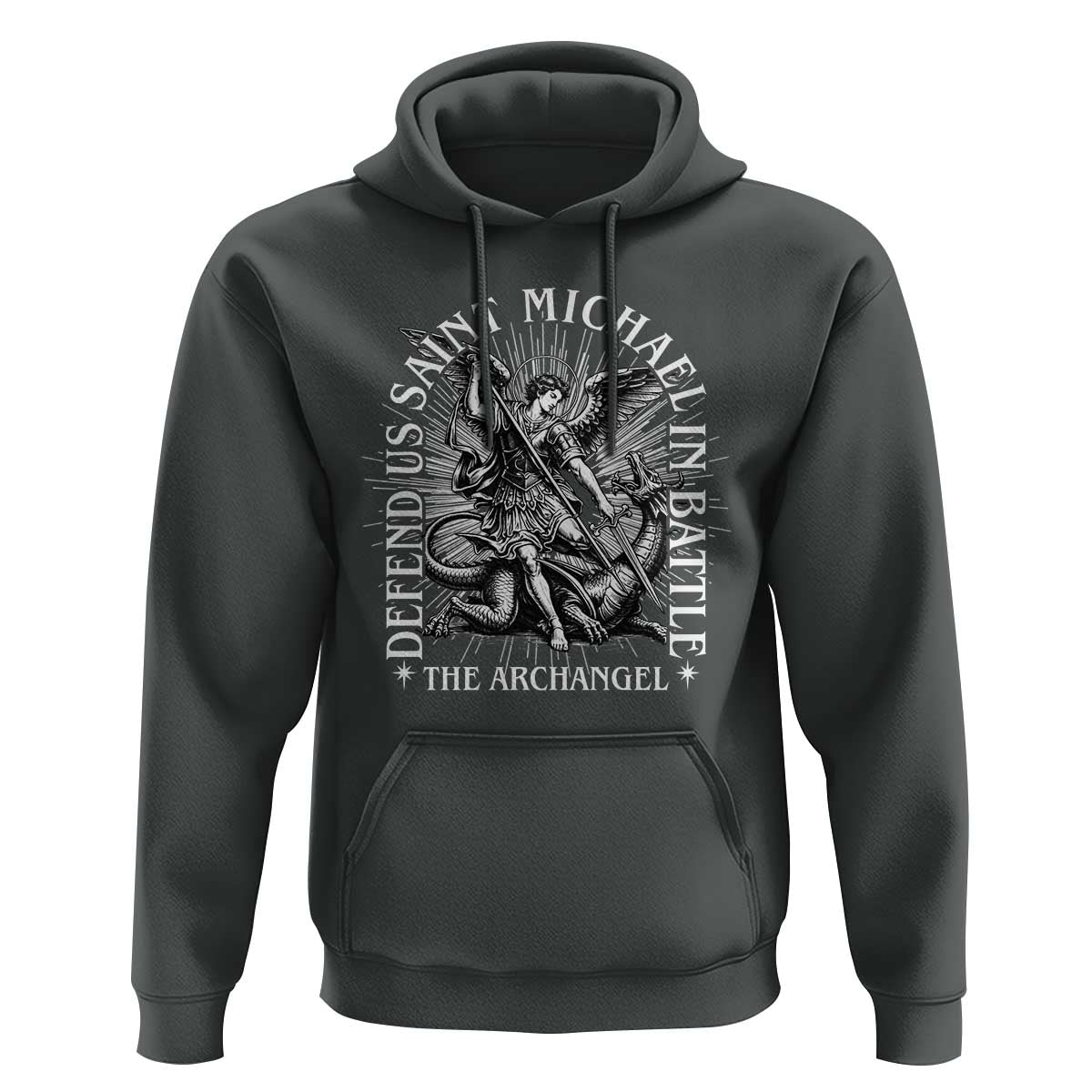 Saint Michael Defend Us In Battle Hoodie Catholic Protection Gift