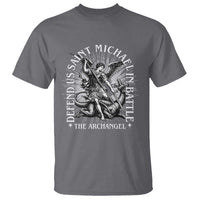 Saint Michael Defend Us In Battle T Shirt Catholic Protection Gift
