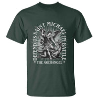 Saint Michael Defend Us In Battle T Shirt Catholic Protection Gift