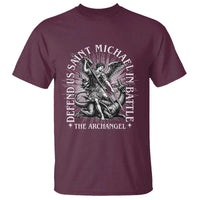 Saint Michael Defend Us In Battle T Shirt Catholic Protection Gift