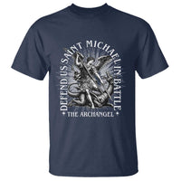 Saint Michael Defend Us In Battle T Shirt Catholic Protection Gift