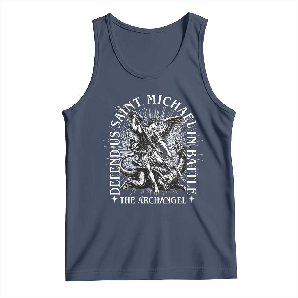 Saint Michael Defend Us In Battle Tank Top Catholic Protection Gift