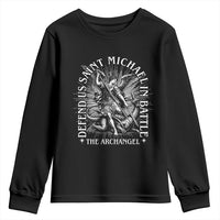 Saint Michael Defend Us In Battle Youth Sweatshirt Catholic Protection Gift