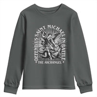 Saint Michael Defend Us In Battle Youth Sweatshirt Catholic Protection Gift
