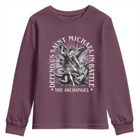 Saint Michael Defend Us In Battle Youth Sweatshirt Catholic Protection Gift
