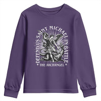 Saint Michael Defend Us In Battle Youth Sweatshirt Catholic Protection Gift