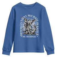 Saint Michael Defend Us In Battle Youth Sweatshirt Catholic Protection Gift