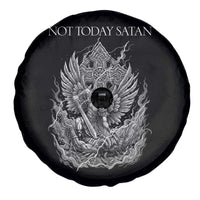 Not Today Satan Spare Tire Cover Saint Michael Fights Evil