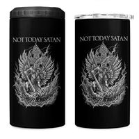 Not Today Satan 4 in 1 Can Cooler Tumbler Saint Michael Fights Evil