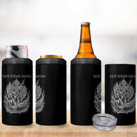 Not Today Satan 4 in 1 Can Cooler Tumbler Saint Michael Fights Evil