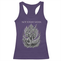 Not Today Satan Racerback Tank Top Saint Michael Fights Evil