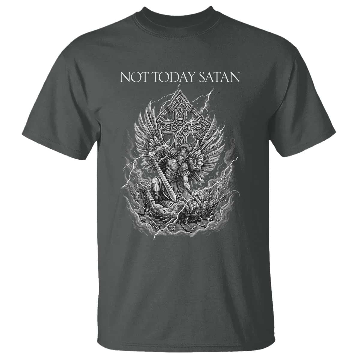 Not Today Satan T Shirt Saint Michael Fights Evil