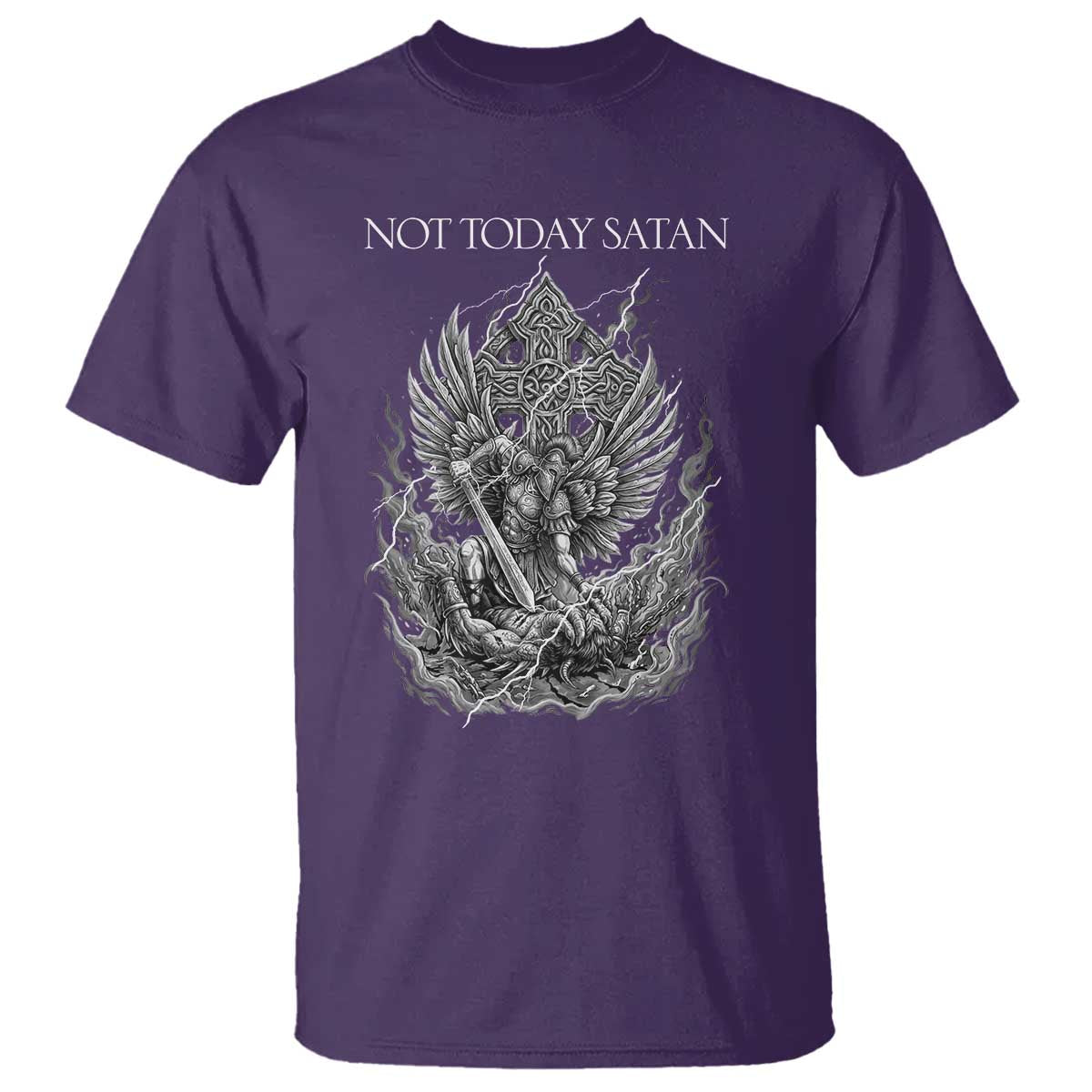 Not Today Satan T Shirt Saint Michael Fights Evil