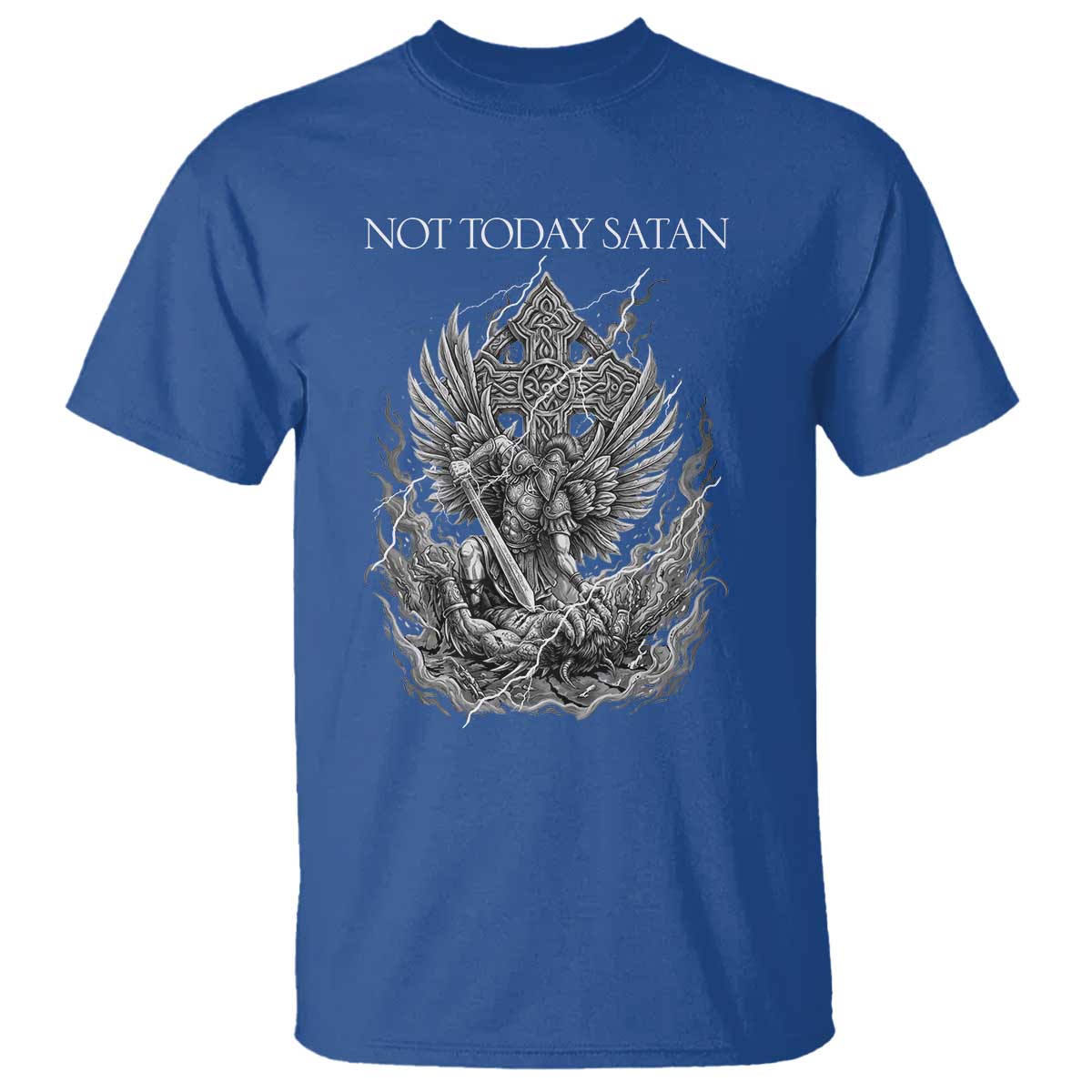 Not Today Satan T Shirt Saint Michael Fights Evil
