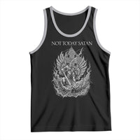 Not Today Satan Tank Top Saint Michael Fights Evil